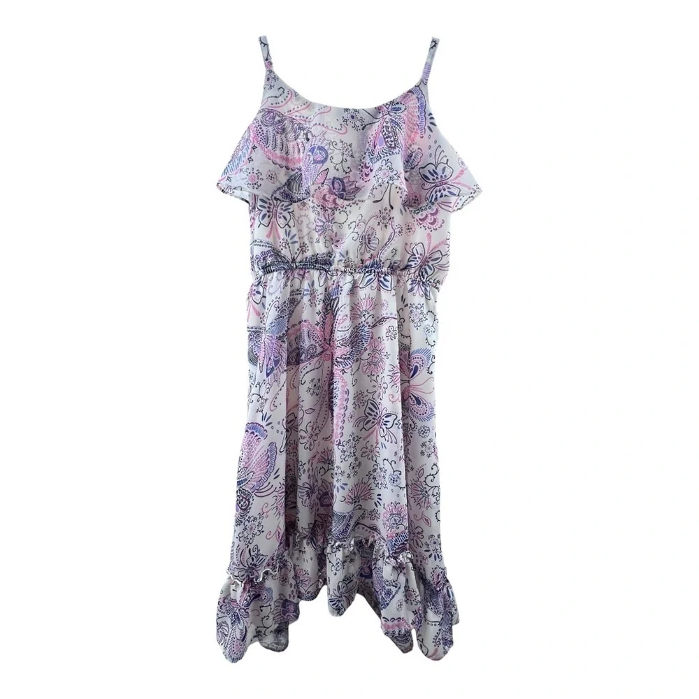 1989 Place Kids Casual Dress - Pink and Purple Paisley